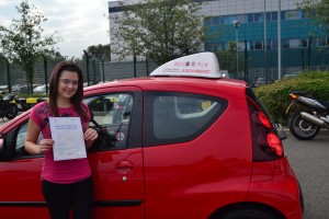 Automatic Driving Lessons Palmers Green. Sevim passed her driving test at the first attempt.