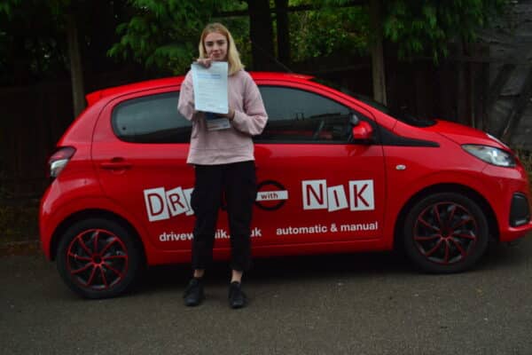 Automatic Driving Lessons Barnet. Morgan just passed!