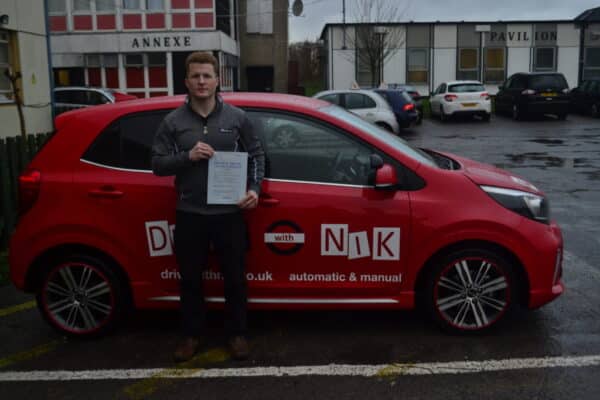 Driving Lessons Southgate. Zoltan passed 1st time.