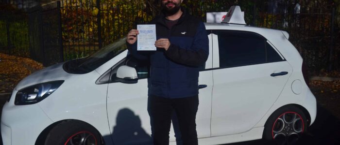 Driving Lessons Southgate. Milad passed first time with Drive with Nik.