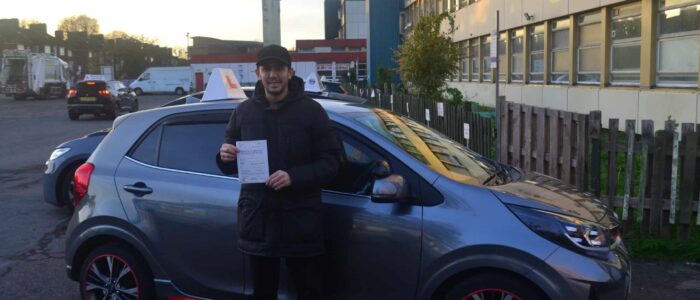 Driving Lessons Bounds Green. Mustapha passed his practical driving test first time with Drive with Nik.