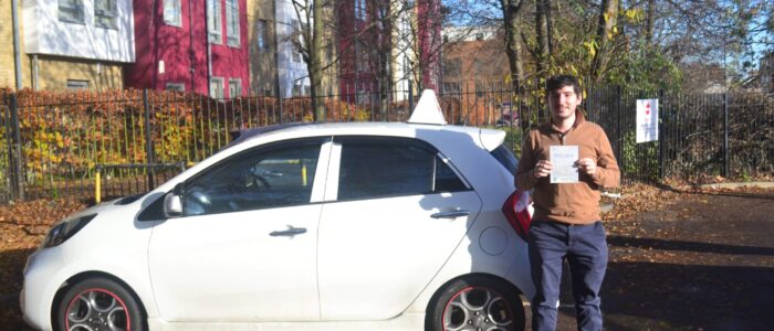 Driving Lessons Friern Barnet. Luyben passed his automatic driving test first time with Drive with Nik.