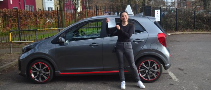 Driving Lessons North London. Iliana passed her driving test first time with Drive with Nik.