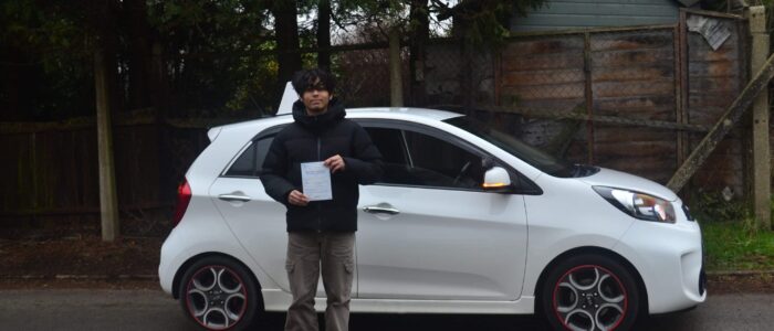 Automatic driving lessons north London. Rish passed his driving test with drive with Nik.