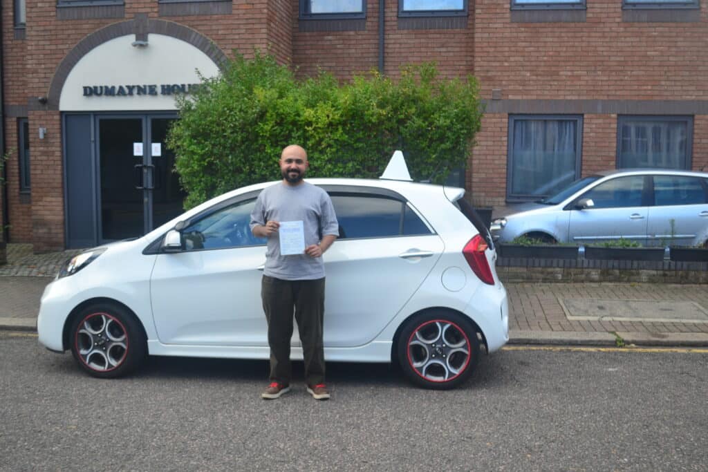 Driving Lessons Palmers Green. Feroze passed his driving test first time with drive with nik.