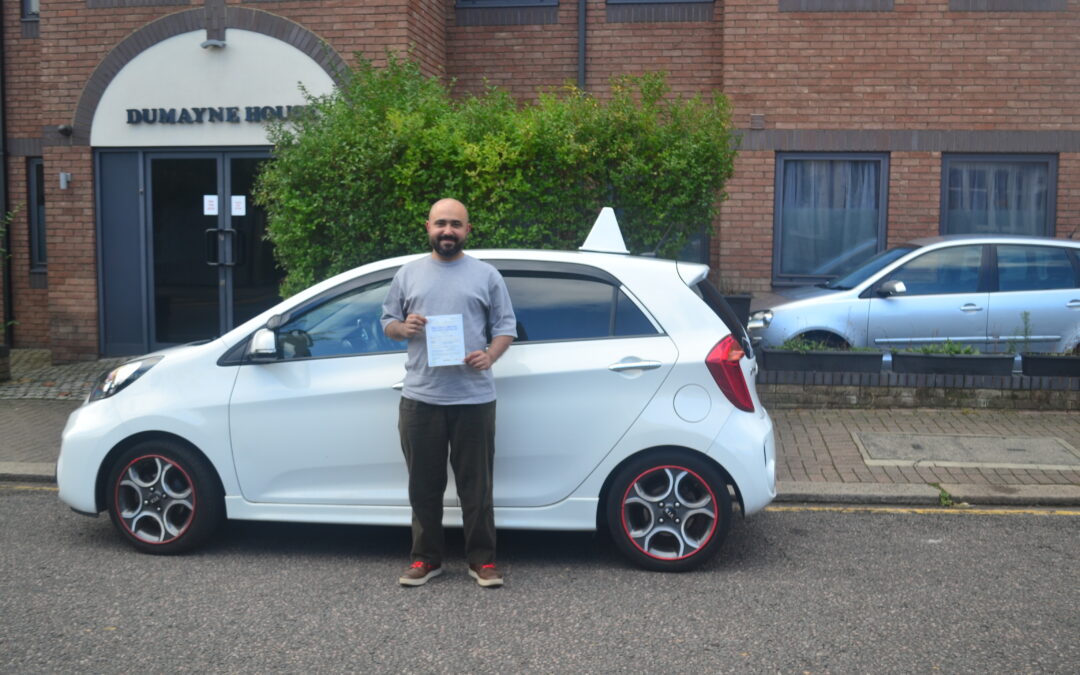 Driving Lessons Palmers Green. Feroze passed 1st time.