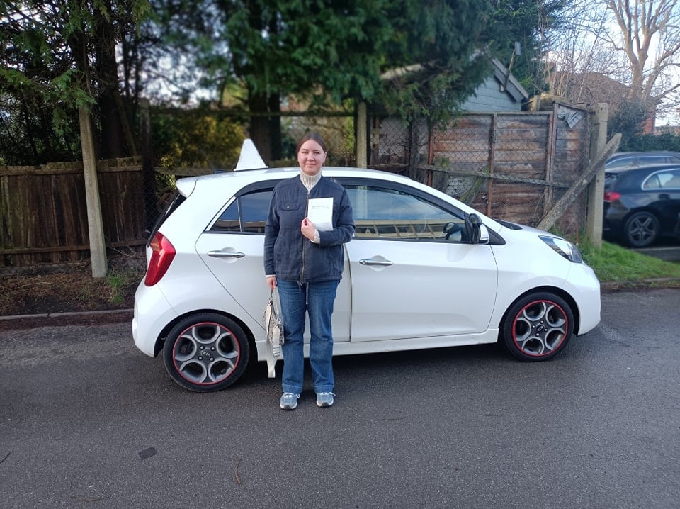 Automatic Driving Lessons Arnos Grove. Ana passed her practical driving test with drive with Nik.